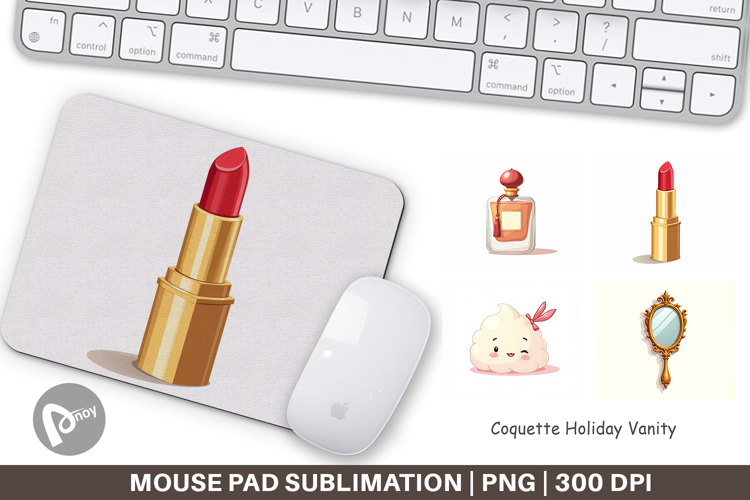 Coquette Holiday Vanity Mouse Pad