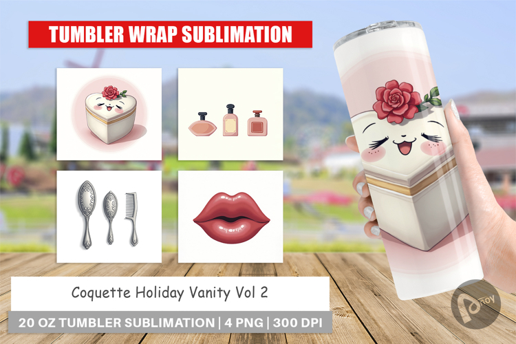 Coquette Holiday Vanity Tumbler