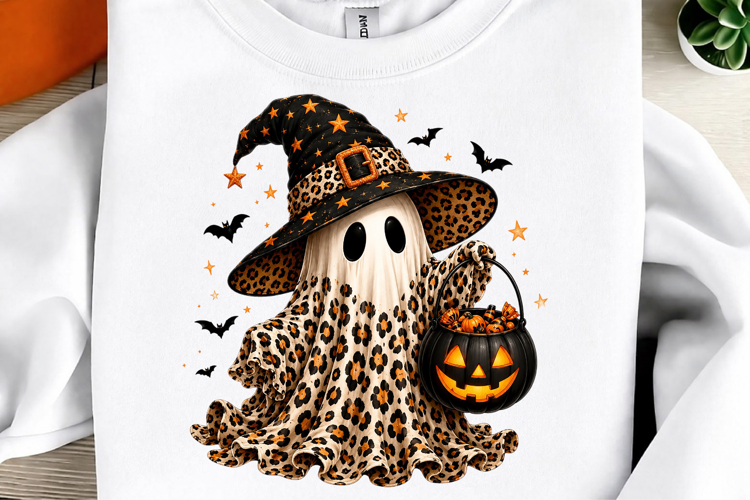 Coquette Leopard Ghost PNG