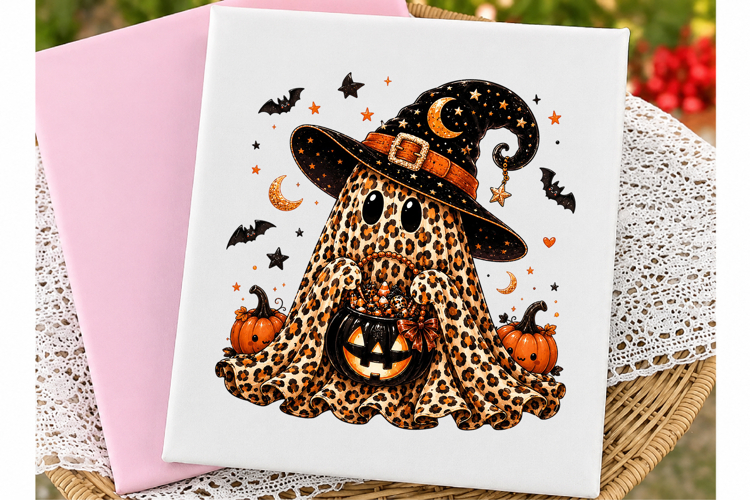 Coquette Leopard Ghost PNG