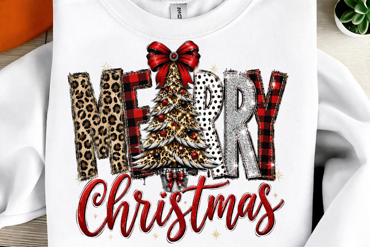 Coquette Merry Christmas PNG