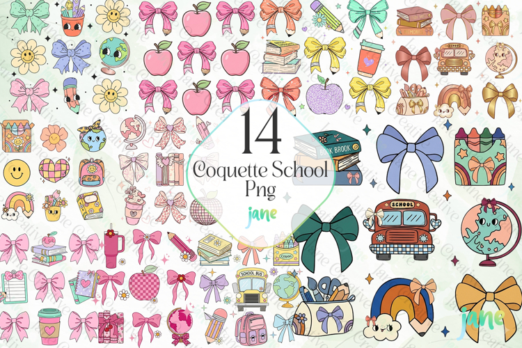 Coquette School Png Sublimation
