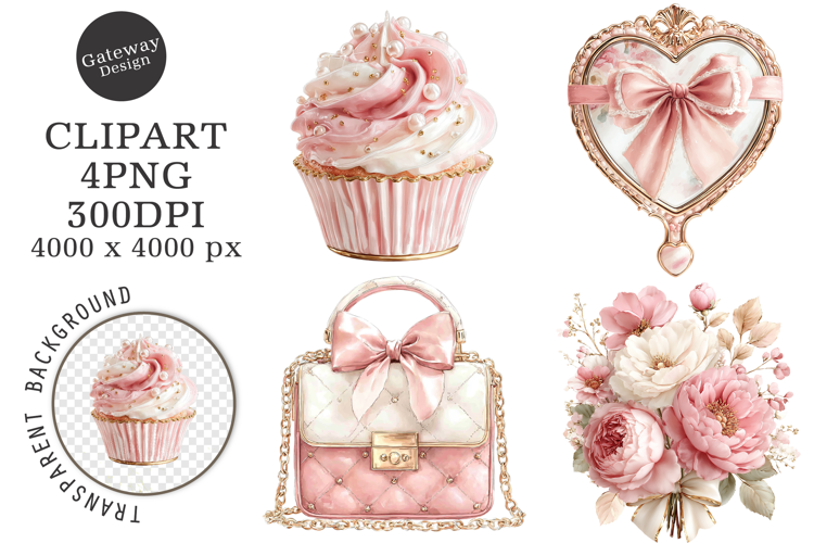 Coquette Soft Girls Clipart