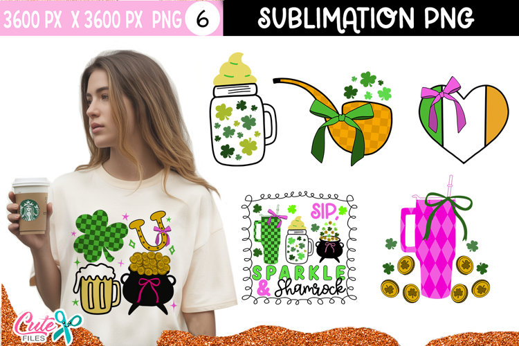 Coquette St Patricks Day Sublimation Bundle | DTF Transfer