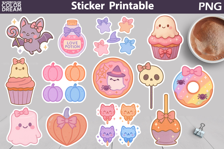 Coquette Candy Halloween Sticker | Pink Halloween Sticker