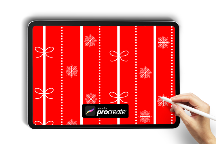 Coquette Stripes Procreate Brush | Ribbon & Bow