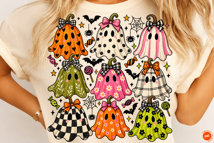 Coquette Summerween Doodle Png, Pumpkin Png, Boho Pumpkin