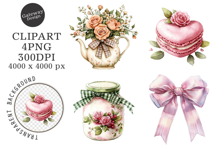 Coquette Tea Party Clipart