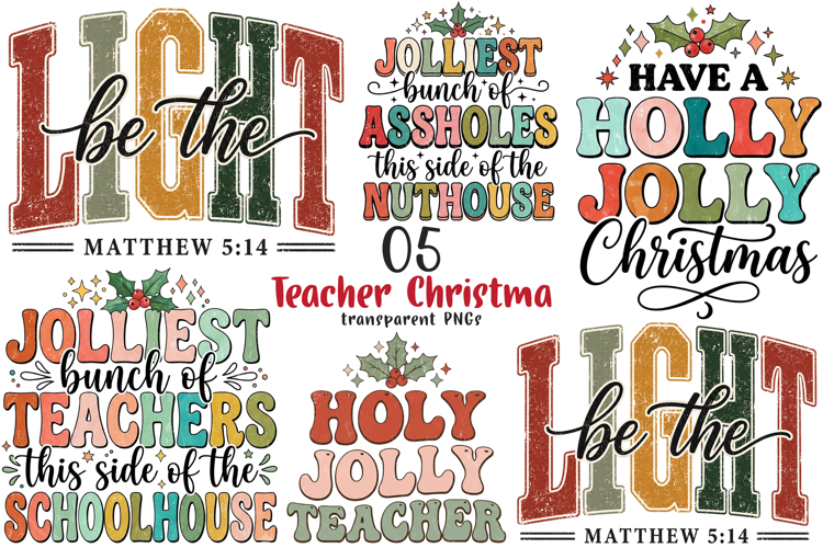 Coquette Teacher Christmas Png, Teacher Christmas PNG