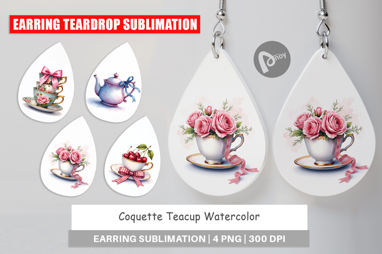 Coquette Teacup Earring