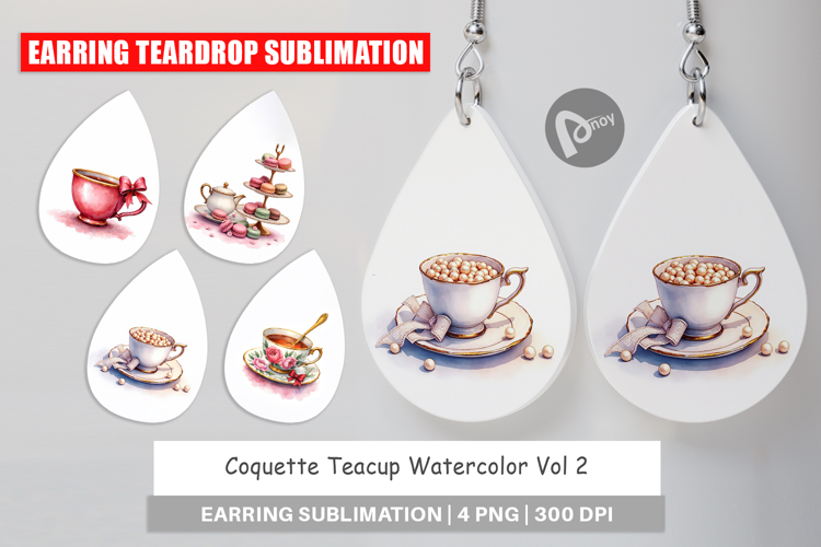 Coquette Teacup Earring