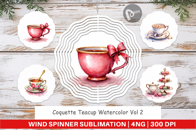 Coquette Teacup Wind Spinner