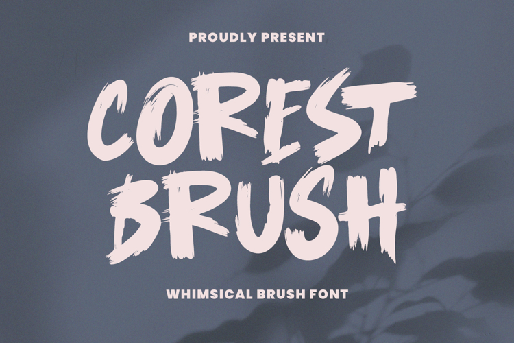 Corest Brush Bold Whimsical Handmade Brush Font