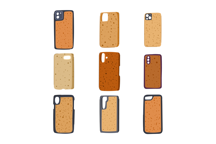 cork phone case set cartoon