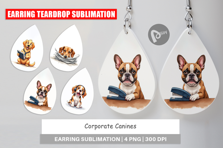 Corporate Canines Earring