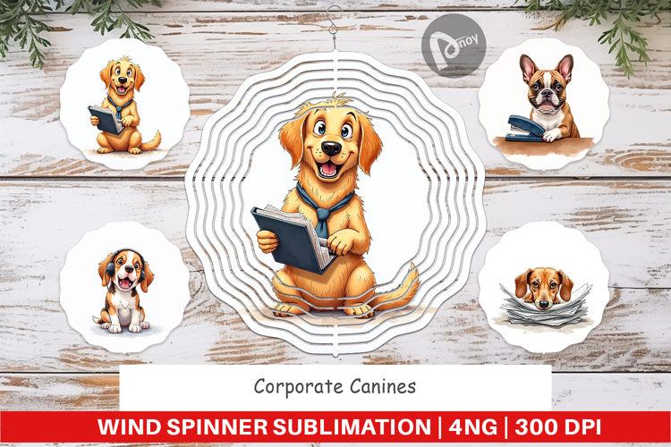 Corporate Canines Wind Spinner