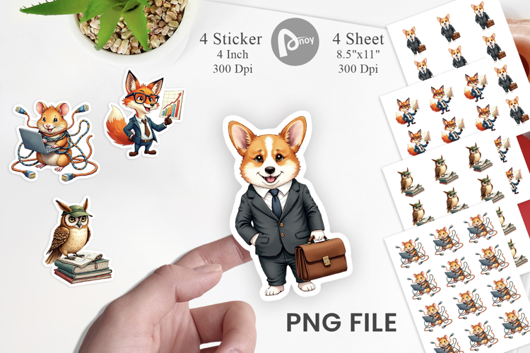 Corporate Critters Sticker