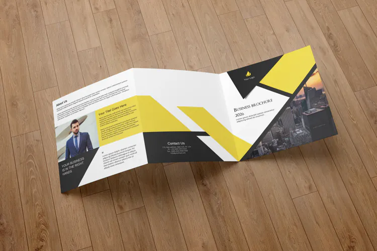 Corporate Square Trifold Brochure