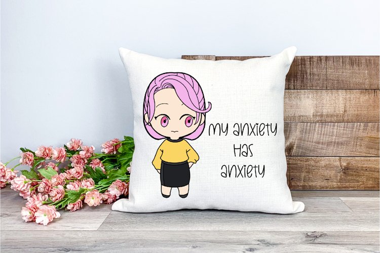 My anxiety has anxiety- mental health chibi example image 1