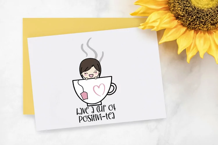 Positivi-tea chibi girl light skin