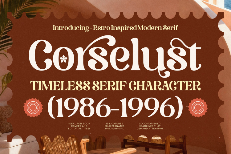 Corselust - Retro Inspired Modern Serif