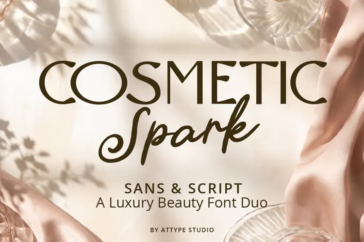 Cosmetic Spark - Luxury Beauty Font Duo | Web Font