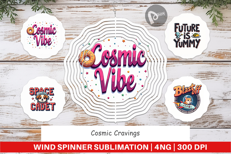 Cosmic Space Quotes Wind Spinner