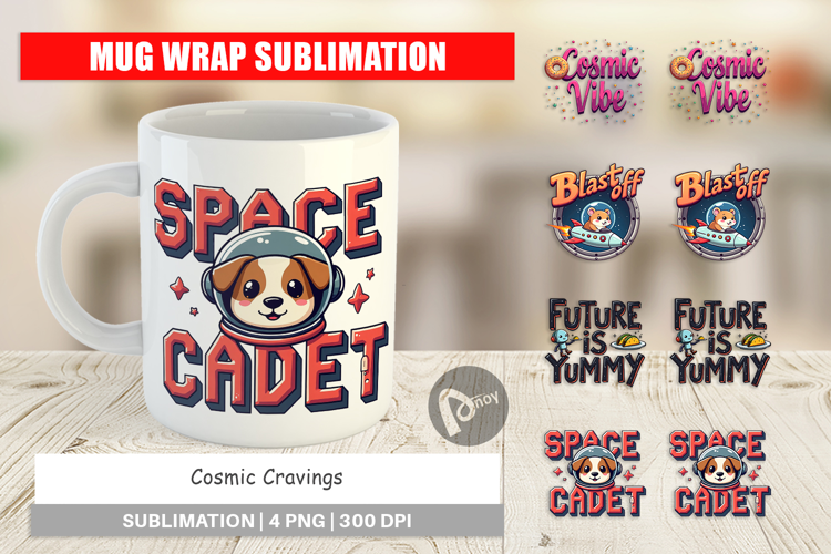 Cosmic Space Quotes Mug Wrap