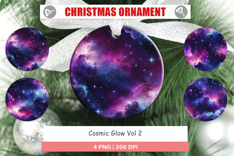 Christmas Ornaments Cosmic Glow example image 1