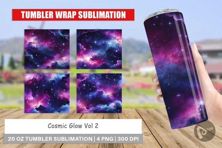 Tumbler Wrap Cosmic Glow