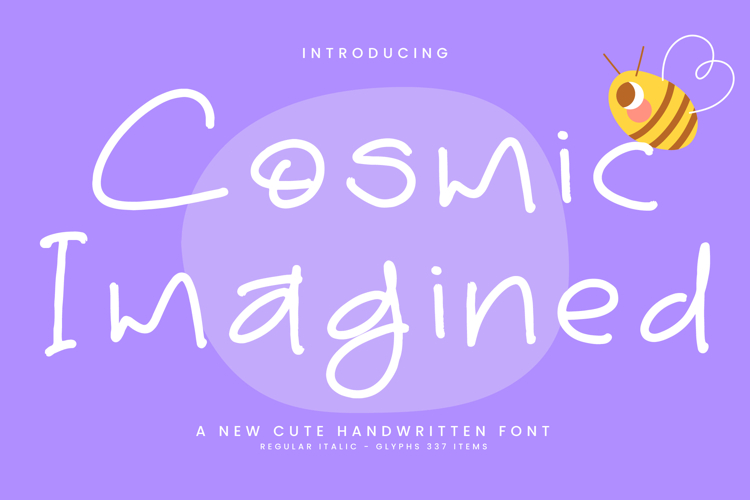 Cosmic Imagined - A Cute Handwritten