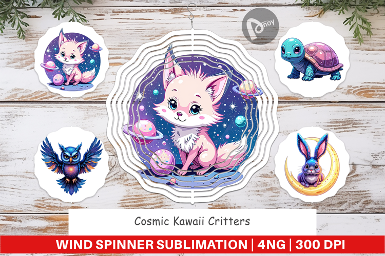 Wind Spinner Cosmic Kawaii Critters