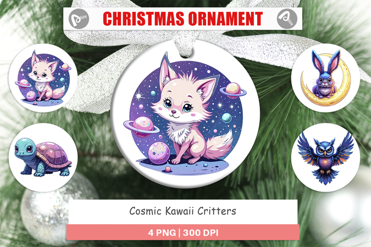 Ornament Cosmic Kawaii Critters
