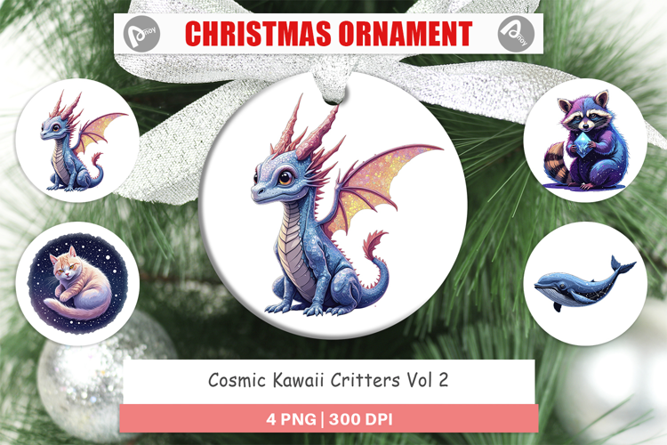 Ornament Cosmic Kawaii Critters