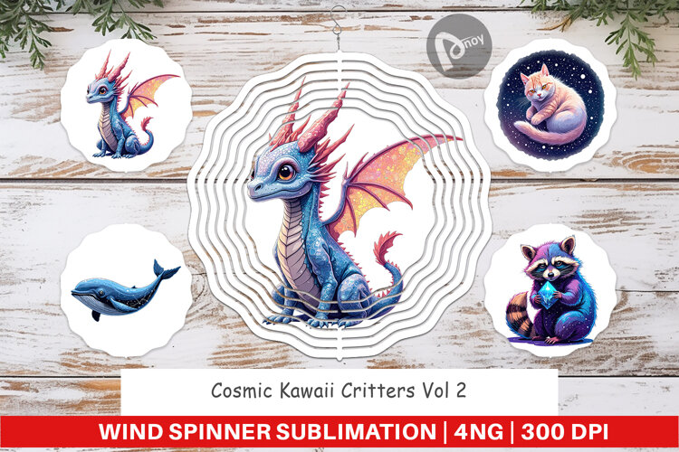 Wind Spinner Cosmic Kawaii Critters example image 1