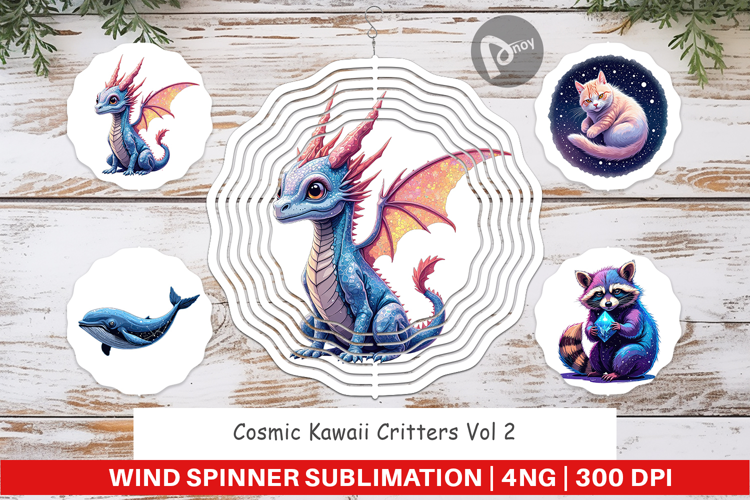 Wind Spinner Cosmic Kawaii Critters