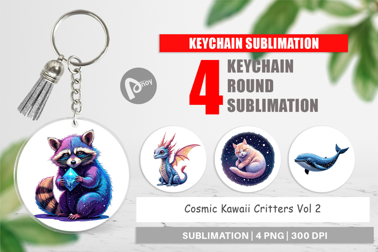 Keychain Cosmic Kawaii Critters