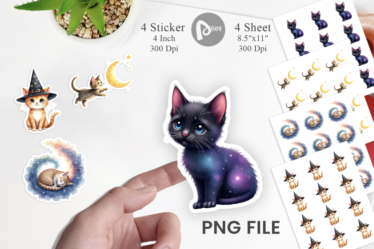 Cosmic Kittens Sticker