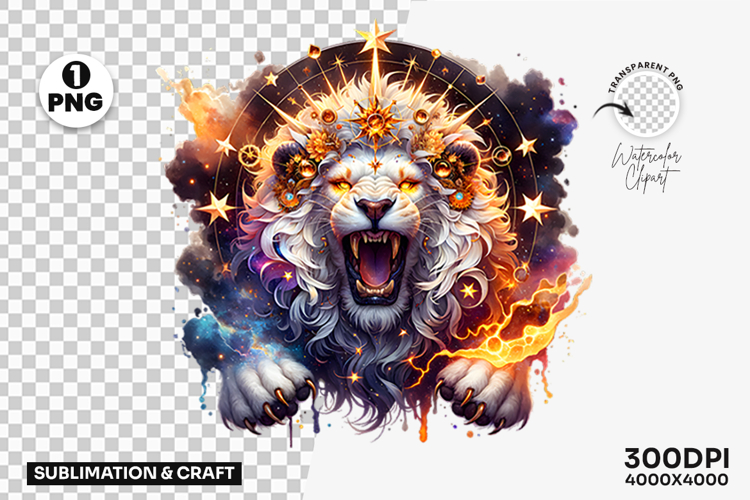 Cosmic Leo Lion Astrology Horoscope PNG Clipart Sublimation