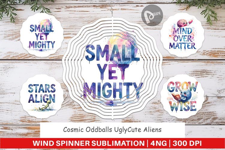 Alien Wisdom Quote Wind Spinner