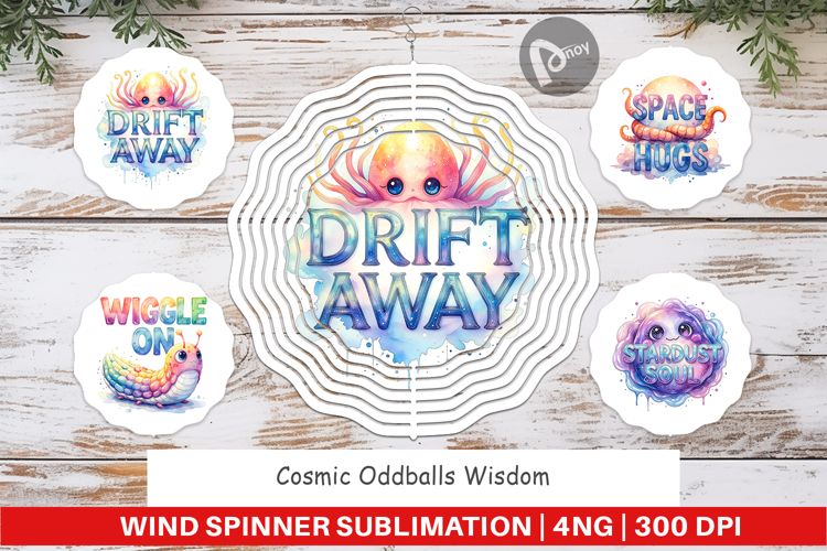 Alien Quote Wind Spinner