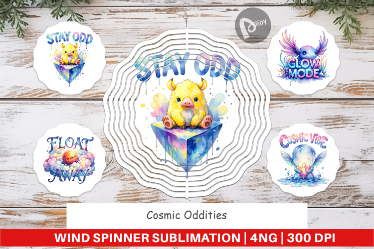 Odd Alien Quotes Wind Spinner