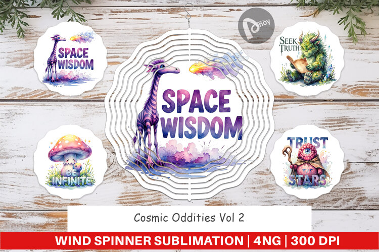 Odd Alien Quotes Wind Spinner example image 1