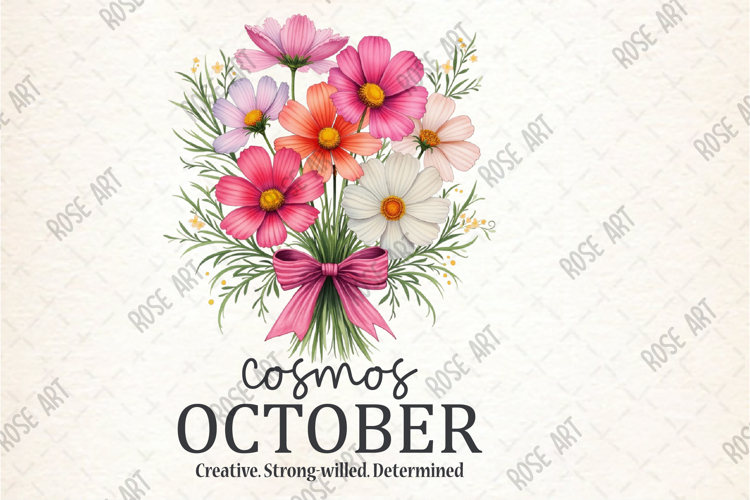 Cosmos October Creative Strong-willed Determined PNG