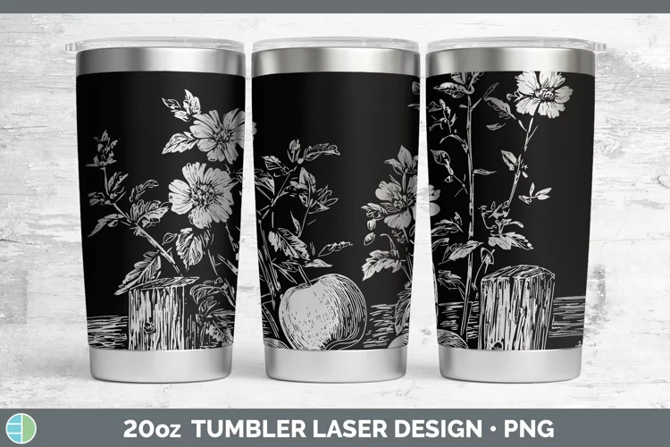 Cottage Apple Laser 20oz Tumbler Sublimation Tumbler Designs