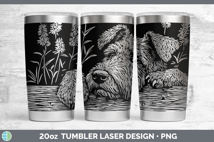 GorgeousCottage Dogs Laser 20oz Tumbler design.
