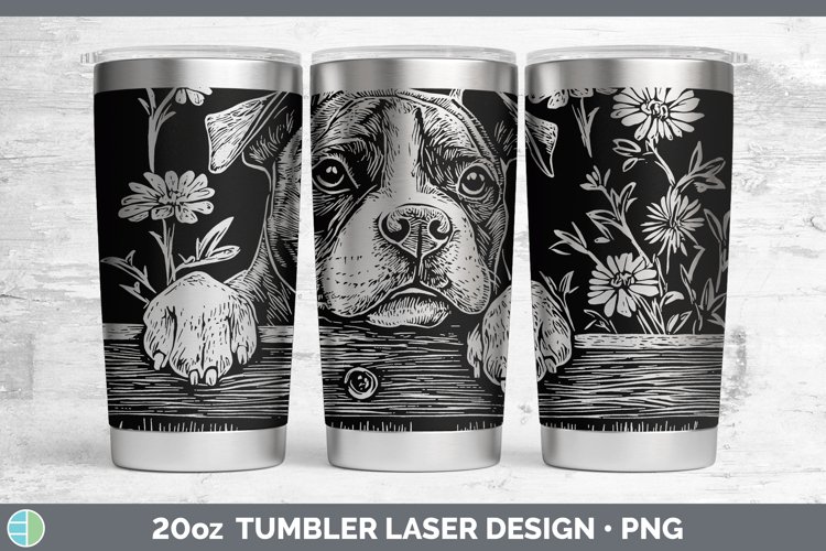 GorgeousCottage Dogs Laser 20oz Tumbler design.