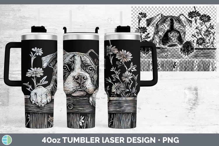 GorgeousCottage Dogs Laser 40oz Tumbler design.
