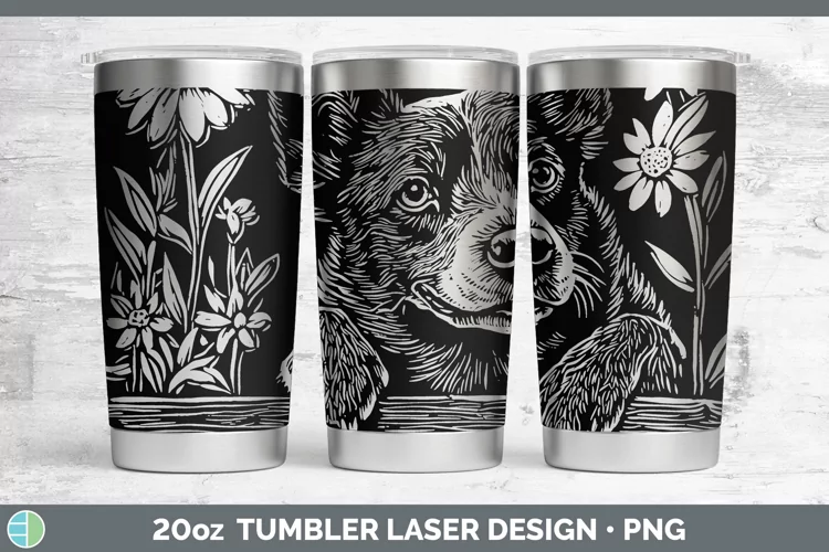 Cottage Dogs Australian Cattle Dog Laser 20oz Tumbler Sublim