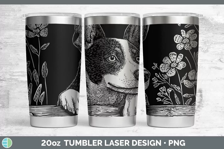 Cottage Dogs Basenji Laser 20oz Tumbler Sublimation Tumbler